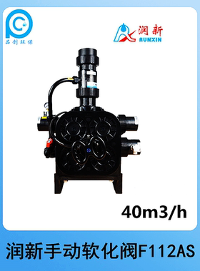 润新F112AS手动锅炉水处理软化阀40吨每小时工业设备控制阀61240B