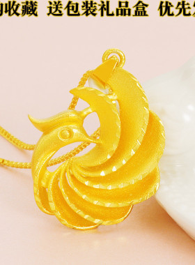 越南沙金孔雀女士配饰民族风吊坠