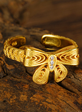 越南戒指小红书越南沙金甜美