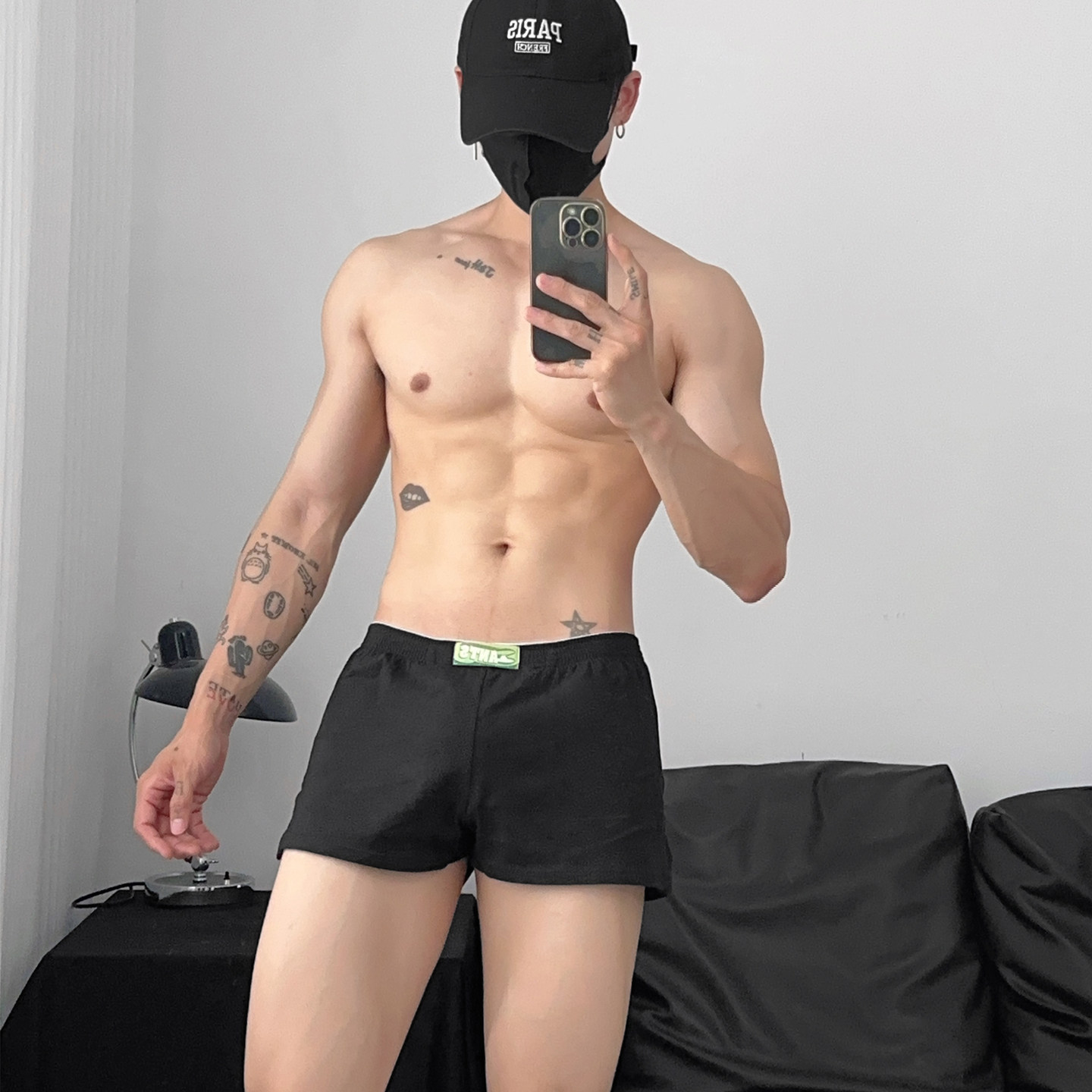 2条装男士阿罗裤家居裤中低腰纯色舒适棉质宽松平角青年底裤包邮,女士内衣/男士内衣/家居服,男平角内裤,淘宝优惠券,粉丝福利购,淘宝优惠卷