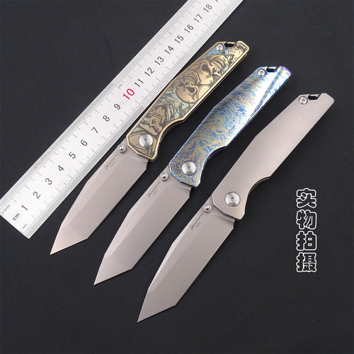 高硬度小刀M390钛合金户外折刀