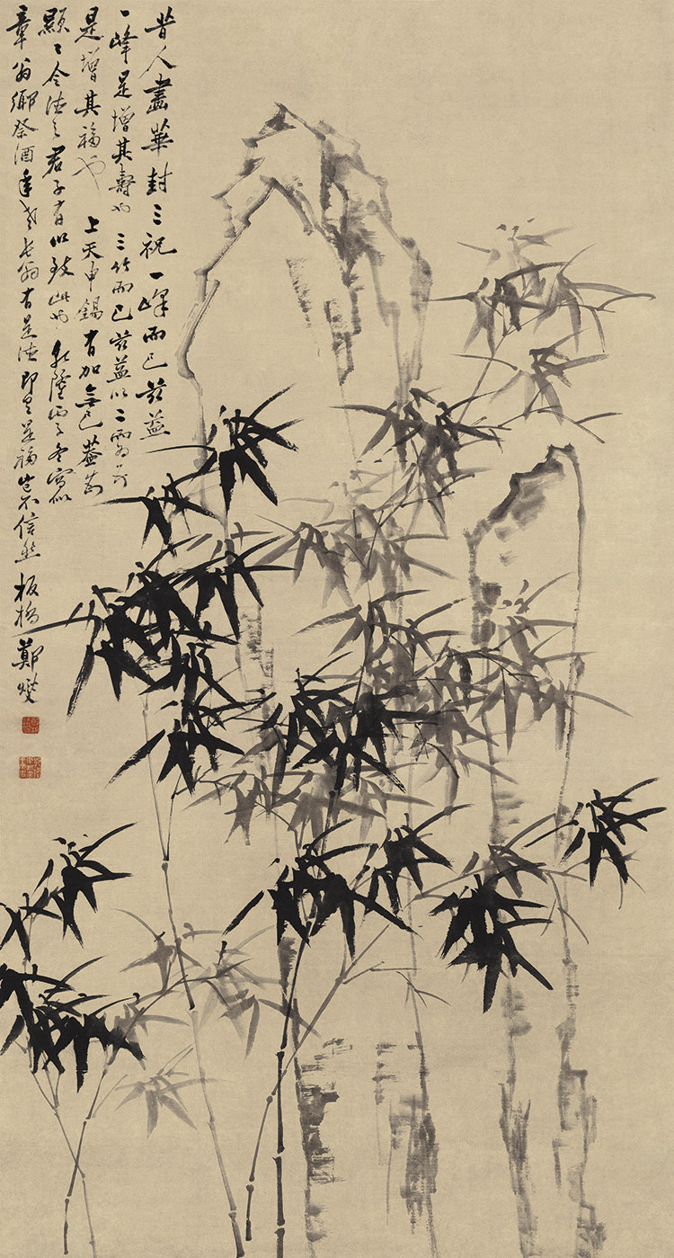 古画竹子,古画桃花_大山谷图库