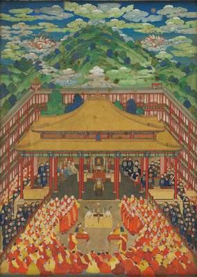 万法归一图复制画高清
