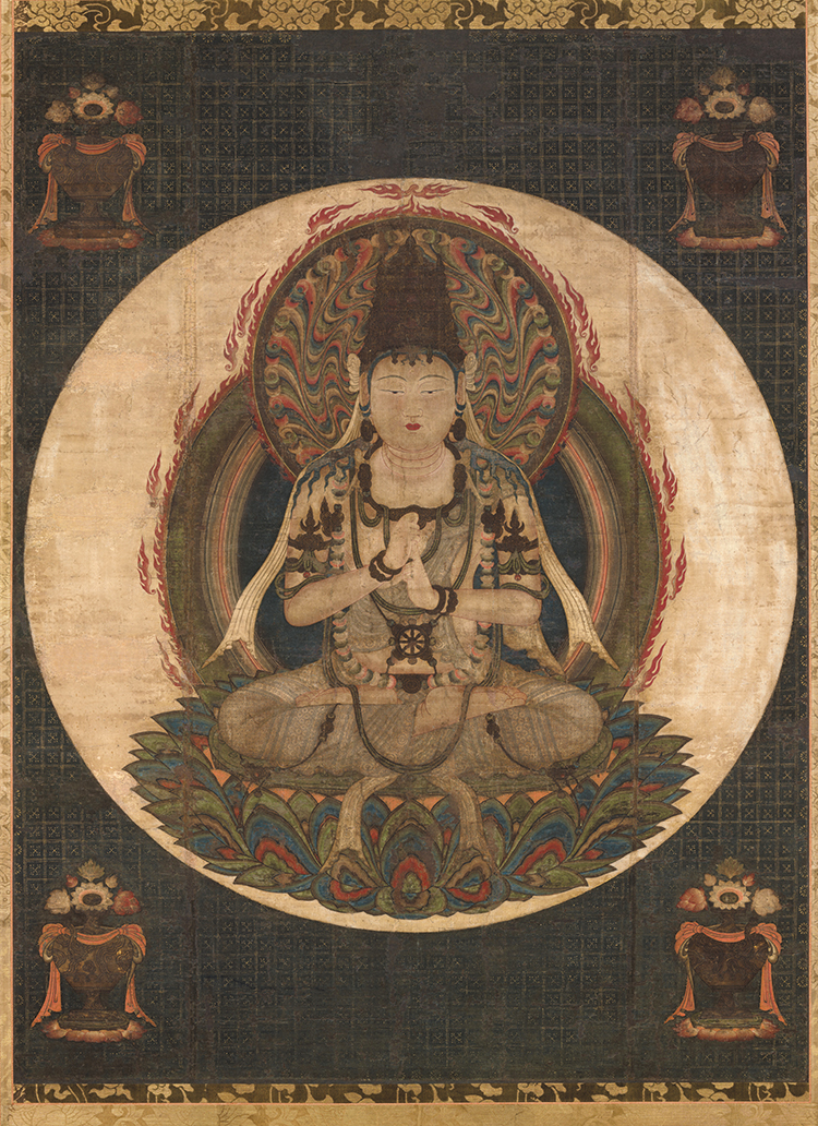 一字金轮国画佛画人物画工笔画艺术微喷复制画临摹画稿素材装饰画