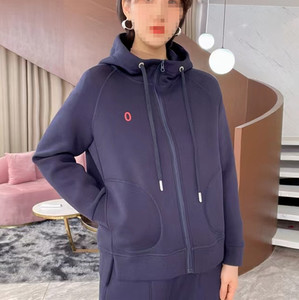 秋冬新款网红高级太空棉拉链连帽外套短女上衣宽松休闲二件套装女