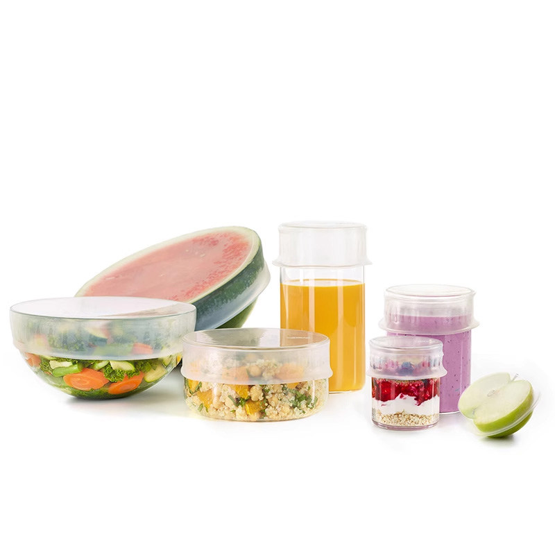 乐葵硅胶保鲜膜罩套家用食品透明防漏多功能可微波加热陶瓷碗盖子