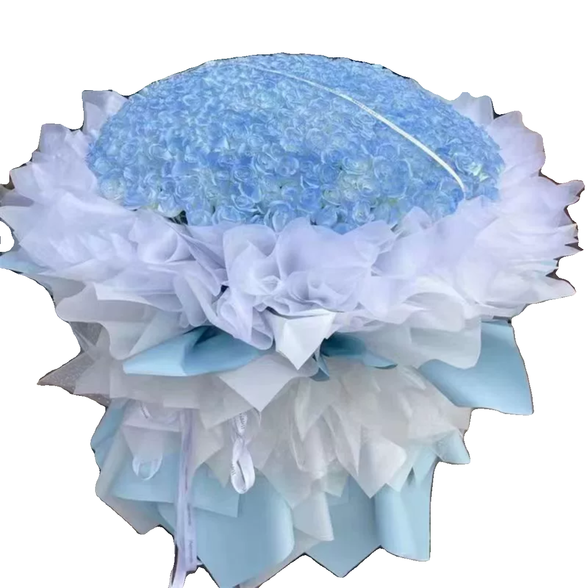 【蓝色海洋】--99朵碎冰蓝花束送亲人/爱人/朋友/闺蜜-跨城可送