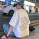 100%纯棉夏季 宽松大码 t恤男ins潮牌百搭潮流半袖 300斤上衣 短袖