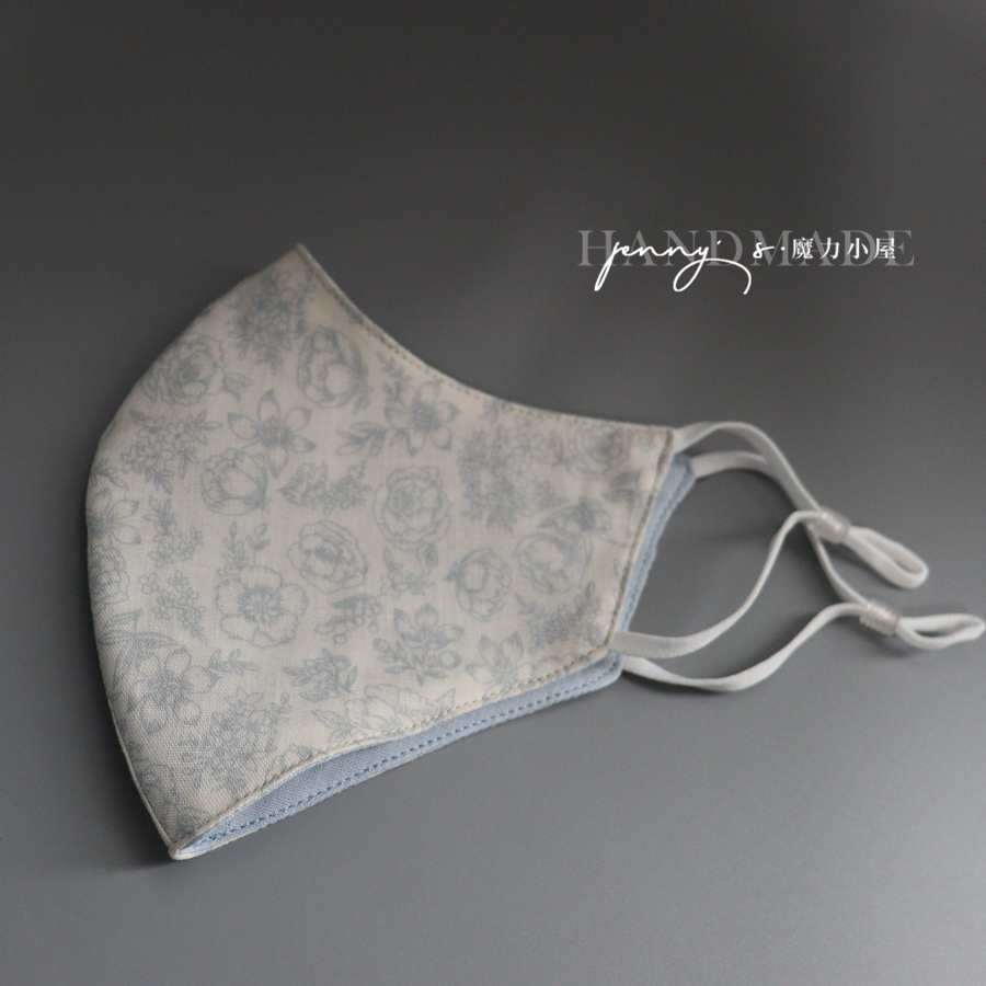 春秋纯棉双面棉纱透气口罩女士日常基础装饰轻保暖可水洗舒适