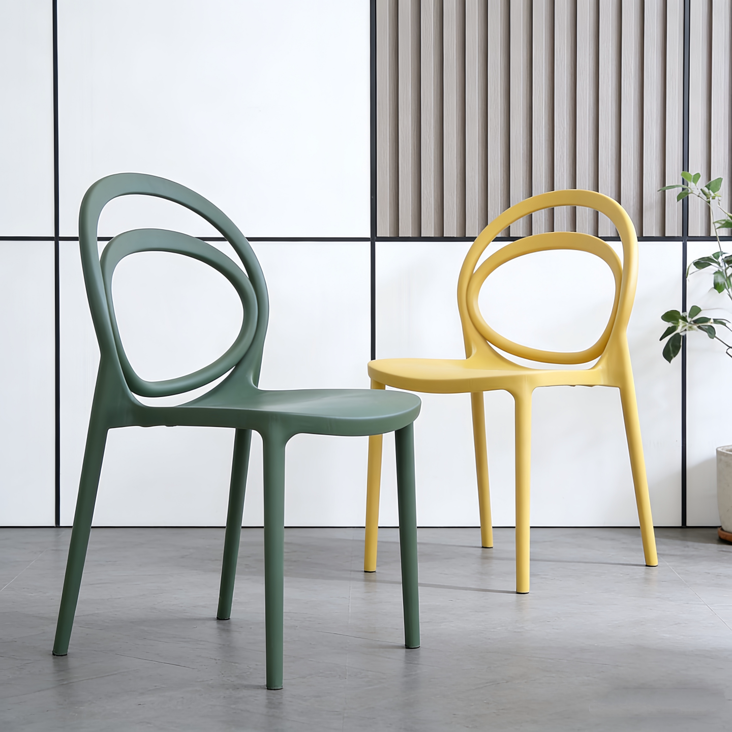 塑料椅子家用久坐舒服靠背凳子轻奢高级餐桌凳休闲庭院户外桌椅