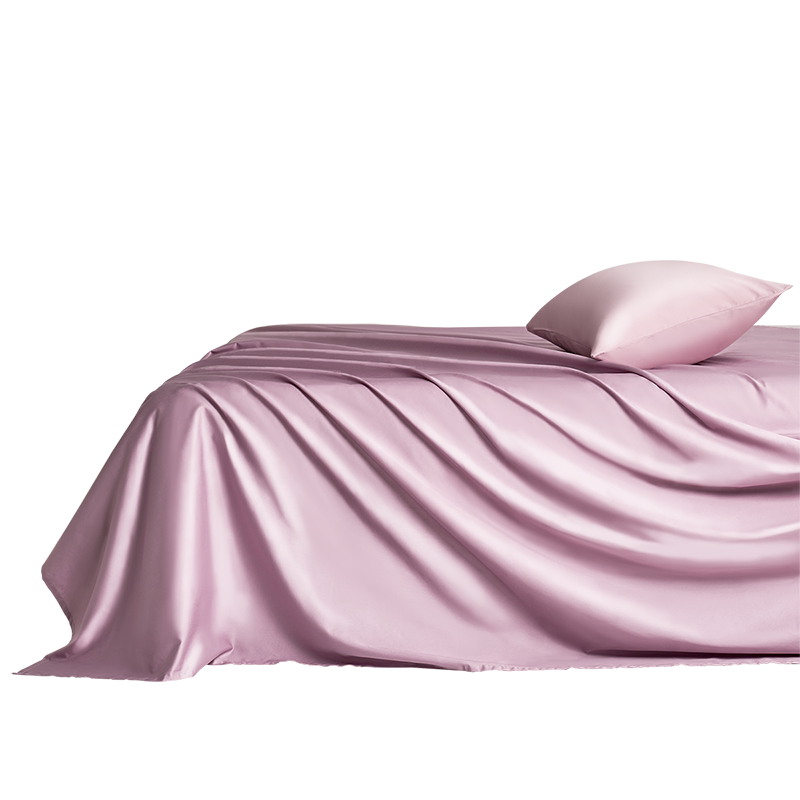 富安娜出品馨而乐60支长绒棉床单纯棉全棉单件贡缎床垫罩学生宿舍