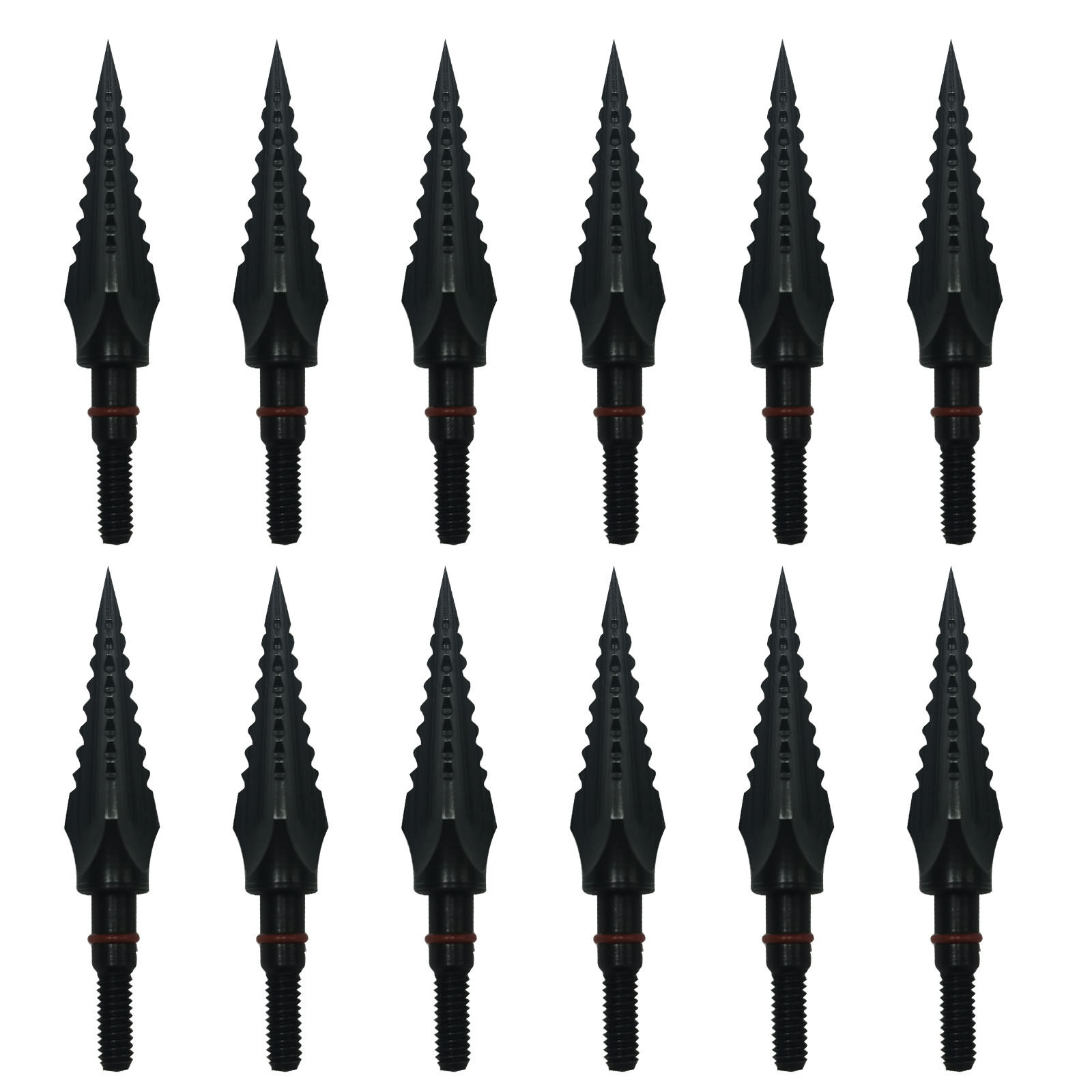 BROADHEAD箭头125mm锥形箭头户外射箭射击反曲弓箭可换头箭通用 - 实物图