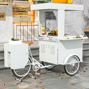 网红移动小吃车商业摆摊车夜市铁艺餐车超市促销 摊位车上海土豆车