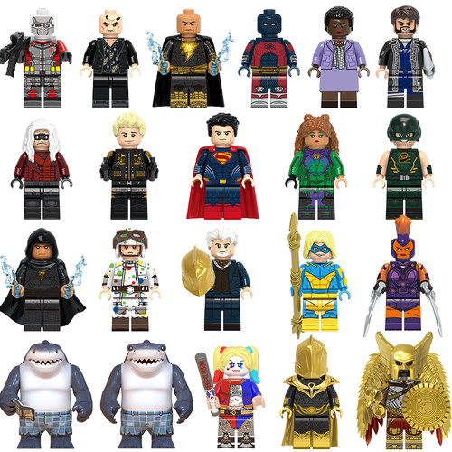 中国积木拼插积木小丑女自杀小队