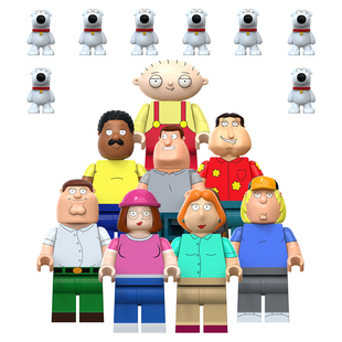 中国积木TV6304动画喜剧之家彼得·格里芬洛伊丝梅格拼装积木玩具