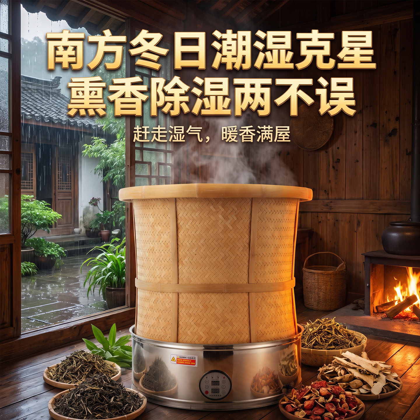 电焙笼茶叶烘焙笼提香机多功能药材烘干机家用小型熏香烤茶烘焙器