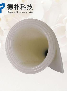 .供应1mm白色透明食品级医用型环保无味硅胶板双雾面磨砂光面