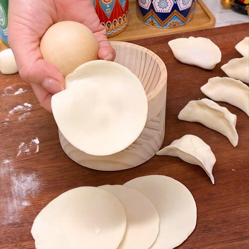 新年木质圆形饺子皮神器