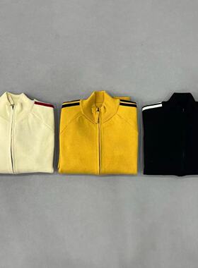 ANGEL KING Knit Zip Up Fleece 帆船针织刺绣拉链夹克外套欧美街