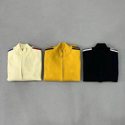 ANGEL KING Knit Zip Up Fleece 帆船针织刺绣拉链夹克外套欧美街