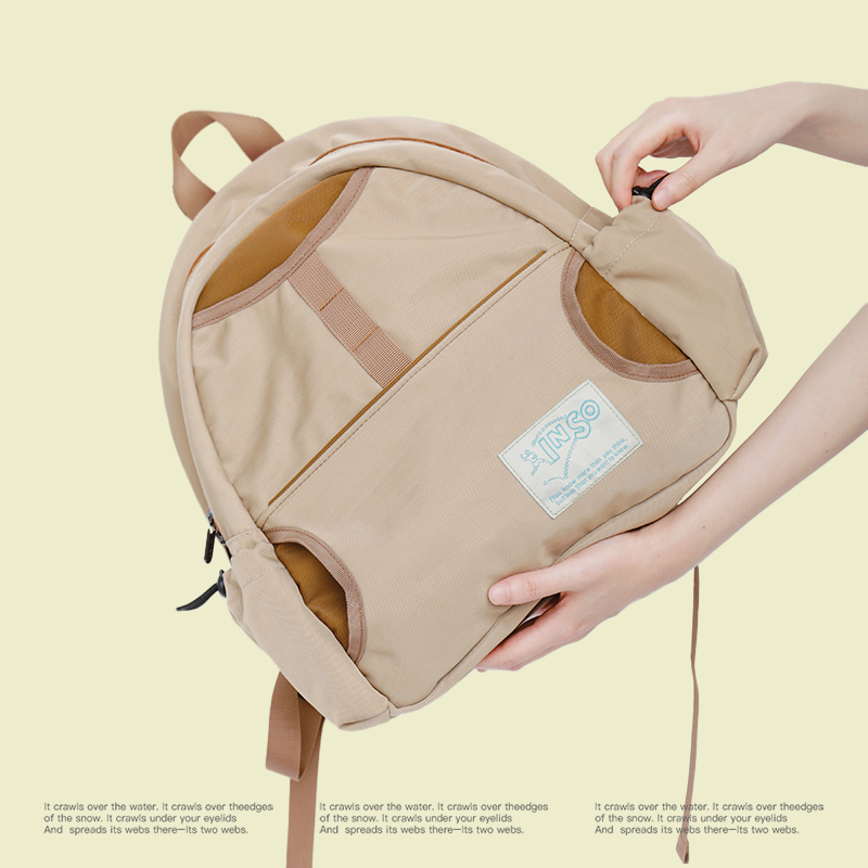 印树inso校园女双肩背包尼龙