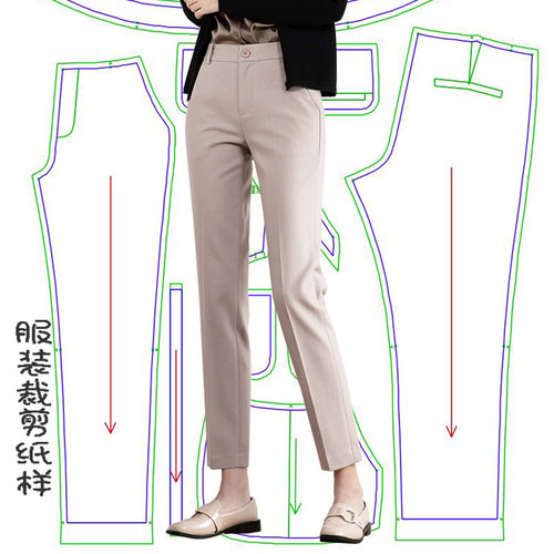 做裤子服装裁剪图纸样模板