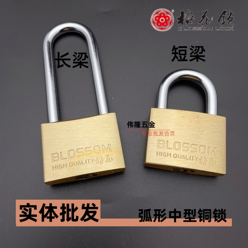 铜挂锁防水防锈纯铜挂锁梅花锁