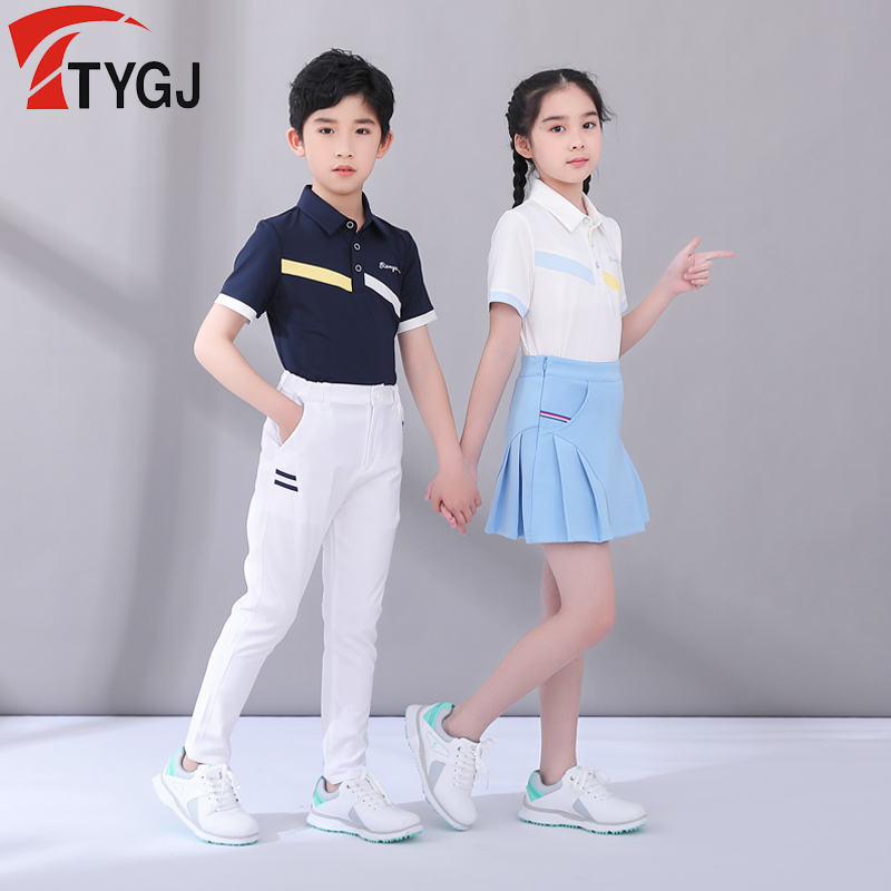 夏季高尔夫服装儿童短袖