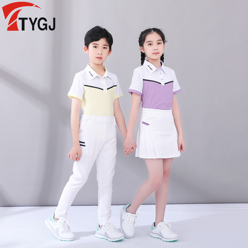 高尔夫儿童服装男短袖恤衫TTYGJ