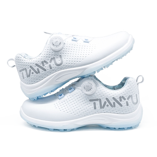 春季新品高尔夫球鞋女士防水透气旋转钮鞋带运动休闲防滑固定鞋钉