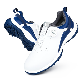 高尔夫球鞋男士旋钮鞋带防滑深齿鞋钉透气舒适运动休闲防水男鞋子