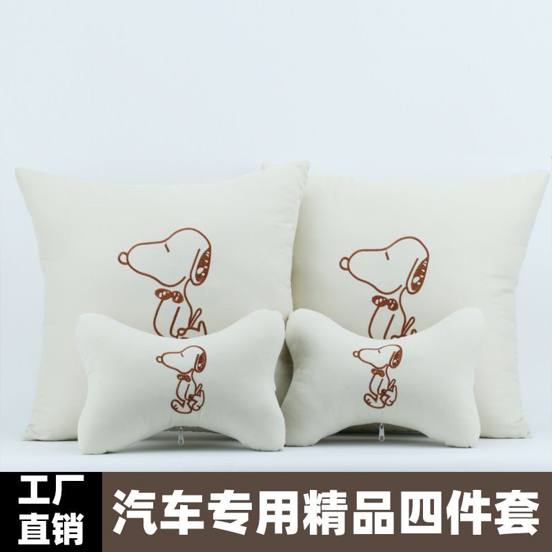 汽车靠垫腰垫头枕车用可爱靠背车内靠枕护颈椎枕车载坐垫护腰腰靠