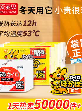 爱丽思暖贴暖宝宝贴发热贴痛经学生脚足贴爱丽丝暖手暖身暖贴大贴