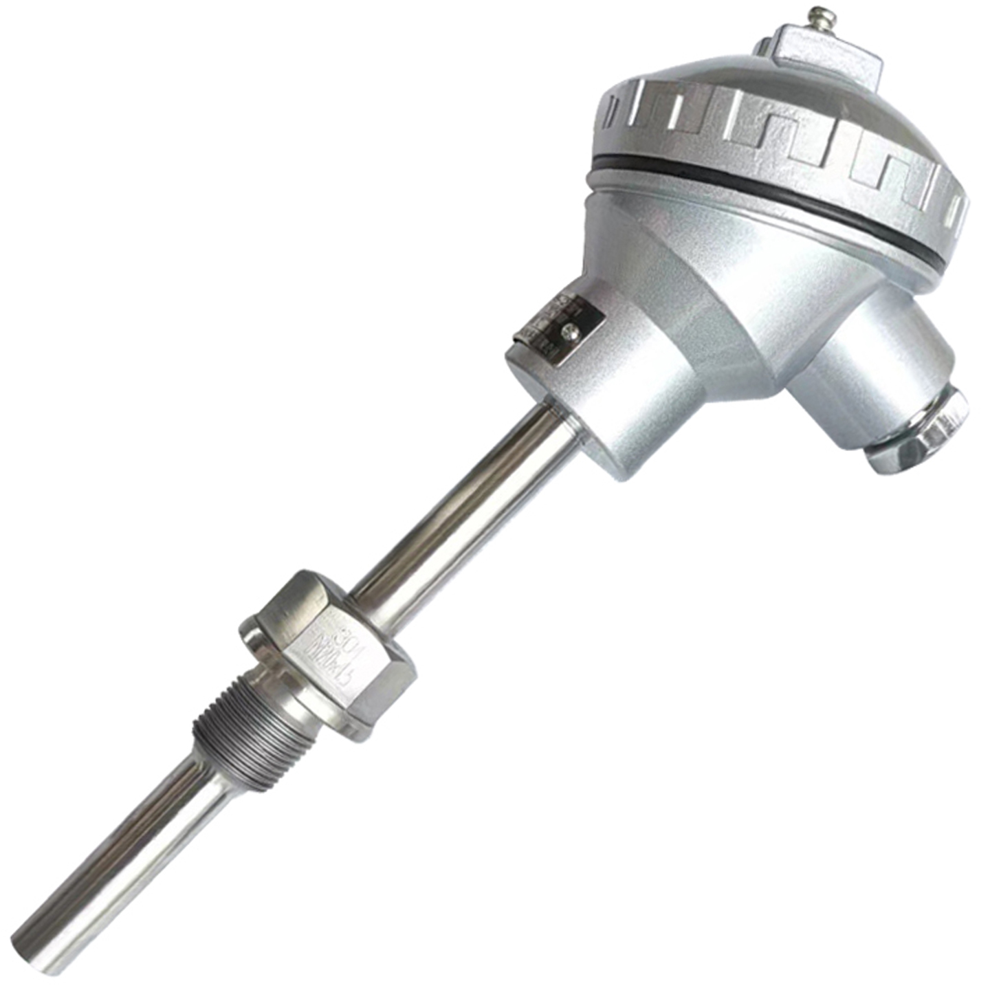 上海仪表 k型铠装热电偶 wrnk-221 直径12 l=300mm 0-800℃ m27*2