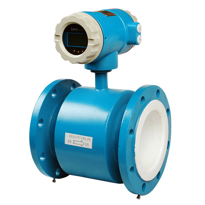 ldck智能电磁流量计4-20mA输出+hart协议带485通讯现场显示衬四氟