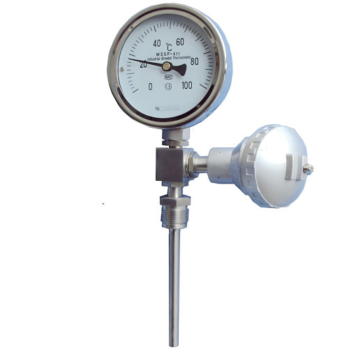 wssp2 远传双金属温度计wssp-411 远传温度表 φ10*125mm 0~400℃