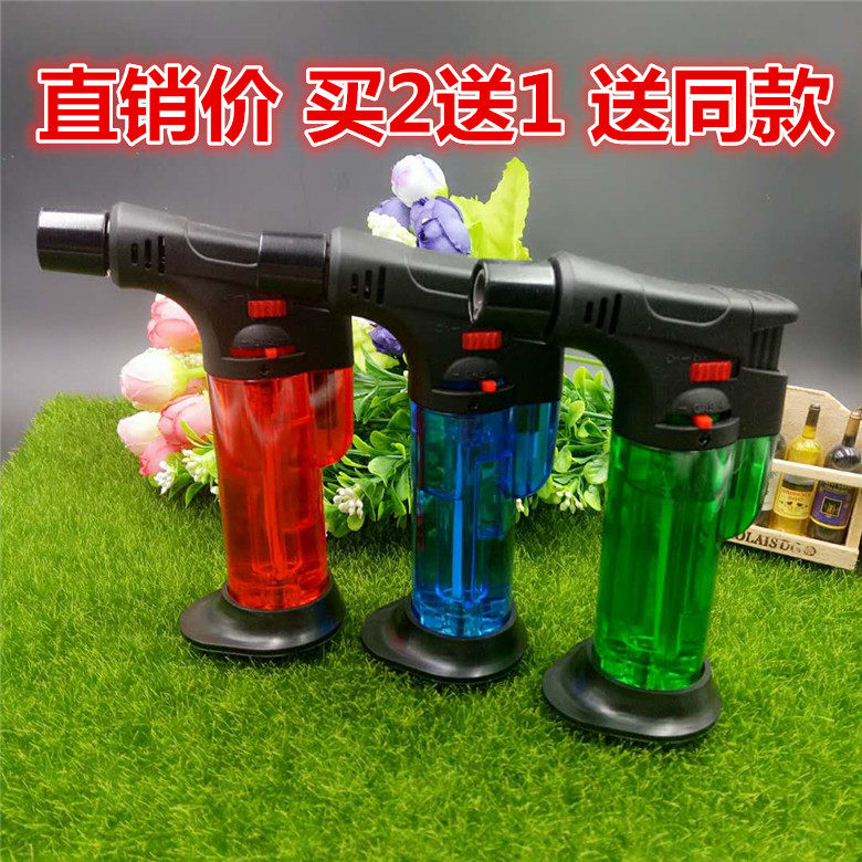 特价防风打火机个性充气点火器雪茄喷枪直冲高温焊枪气体电子火机