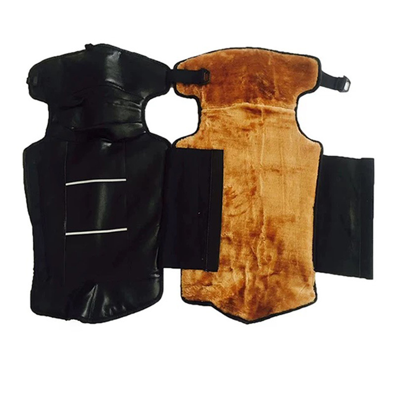 冬季电动车保暖皮革带扣护膝户外