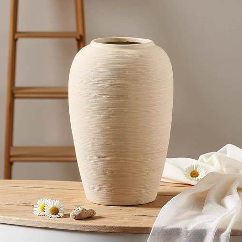 法式复中古风多色树脂仿陶瓷客厅花瓶花盆