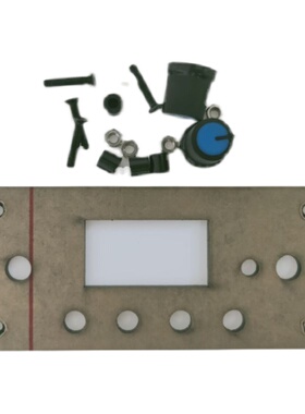DIY收音机面板LCD面板黑色镜面板3mm套件