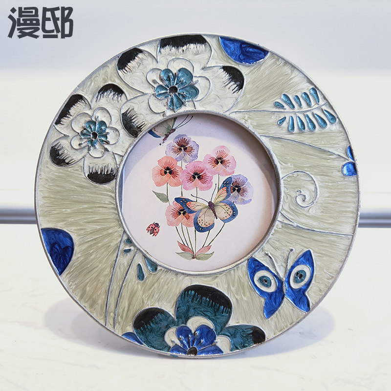 圆形小相框周岁北欧宝宝纪念军恋儿童挂墙可爱周岁照片美式迷你在类目 家居饰品, 相框/画框中 - 来自Buy2taobao.com提供专业的淘宝代购服务