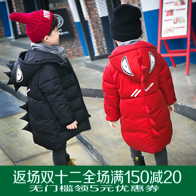 男童棉衣2018新品冬季加厚4岁6宝宝中小童棉袄韩版中长款外套棉服