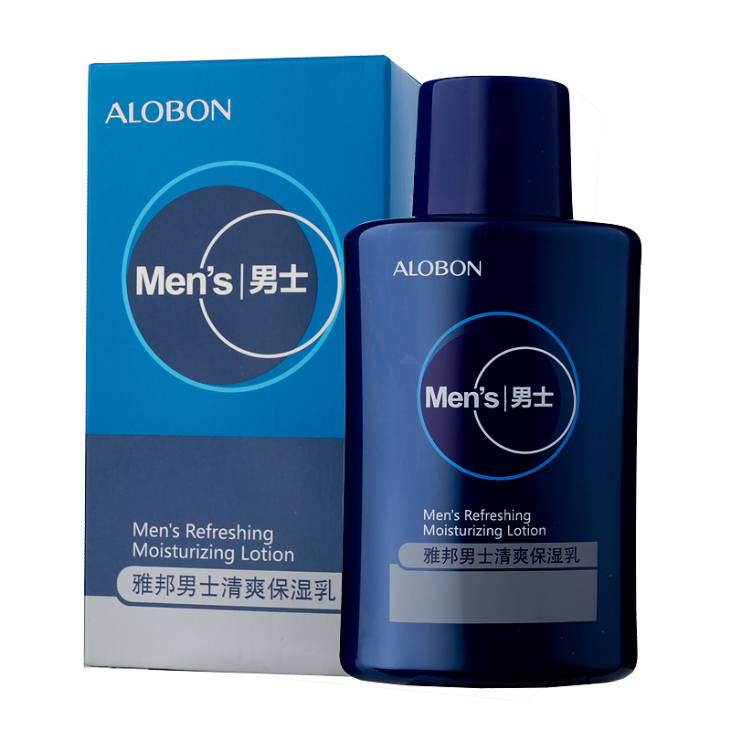 AloBon/雅邦男士清爽保湿乳160ml补水滋润水嫩润泽搽脸油霜护肤品