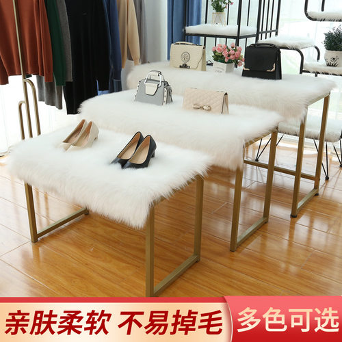 长毛绒橱窗展台地毯服装流水台垫