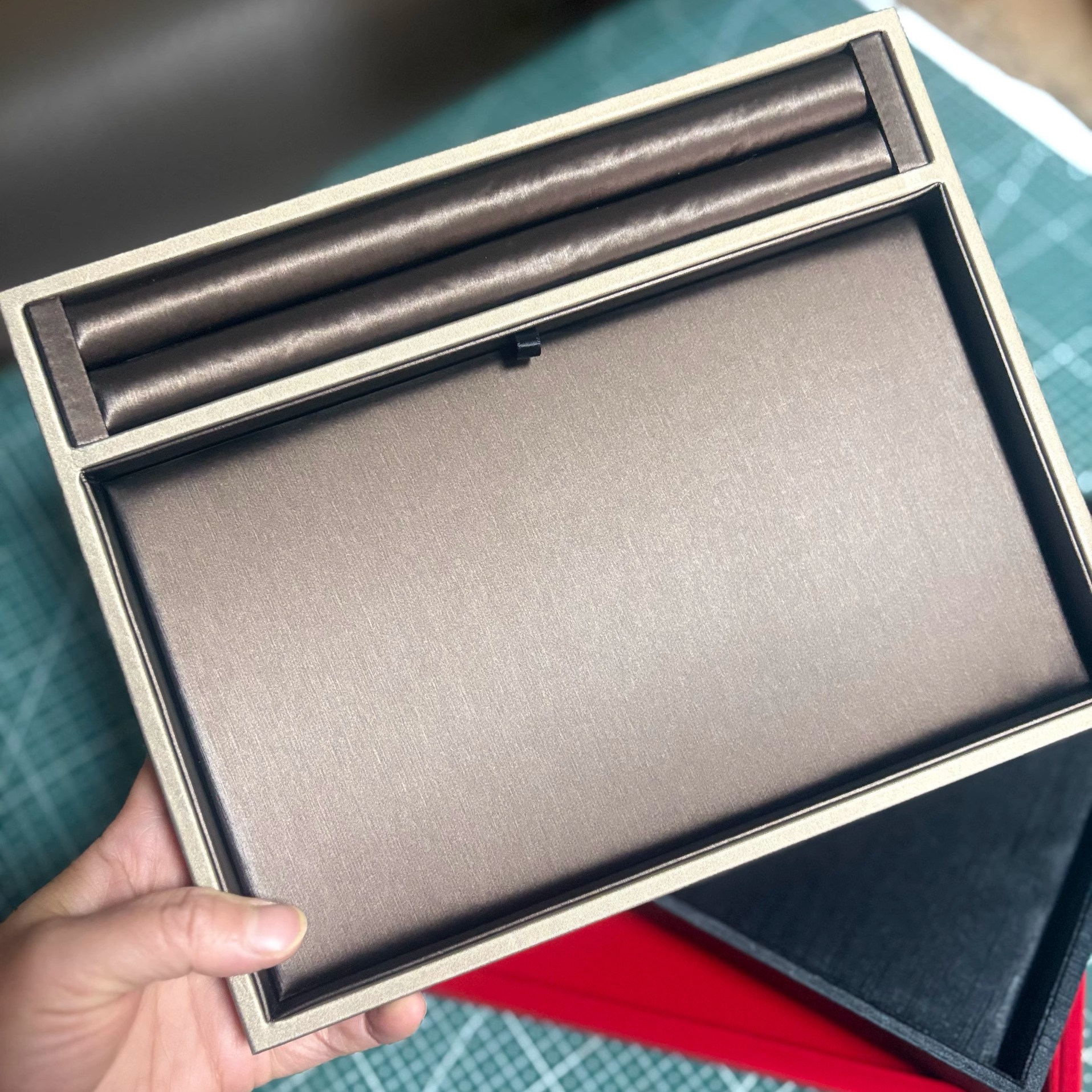 珠寶店貨盤黑色皮革絨布首飾