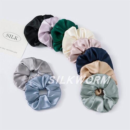 30姆重磅真丝发圈女桑蚕丝大肠圈