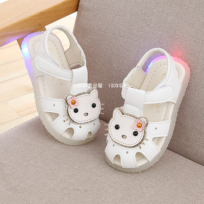 夏季女宝宝可爱风0-1-2软底皮鞋