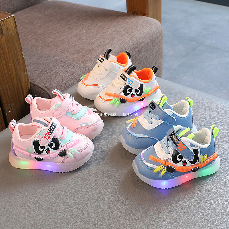 春秋季女宝宝亮灯学步鞋子0-3岁2婴幼儿防滑运动鞋男宝宝皮面单鞋,童鞋/婴儿鞋/亲子鞋,学步鞋,淘宝优惠券,粉丝福利购,淘宝优惠卷