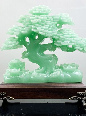 新款上市树脂蓝冰玉招财