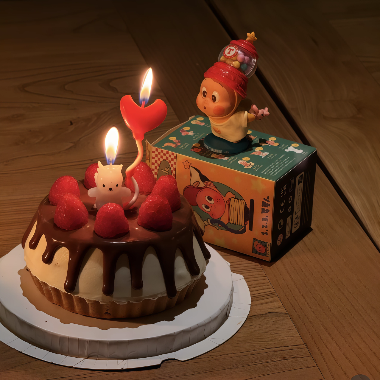 网红弯曲爱心生日蜡烛蛋糕装饰可爱小兔子蜡烛吹泡泡星星人摆件